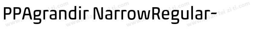PPAgrandir NarrowRegular字体转换